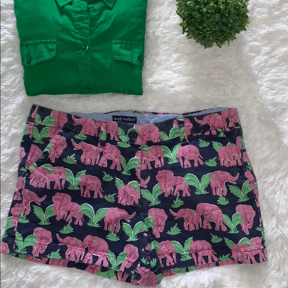 Vintage Wash Elephant Shorts